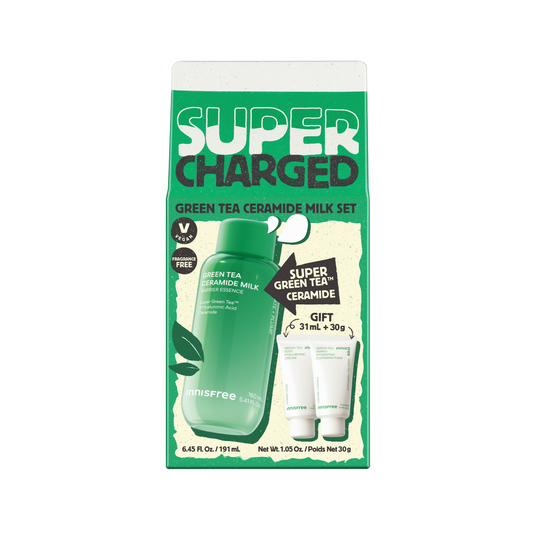 綠茶神經醯胺保濕牛奶水160ml 套裝(價值$309)