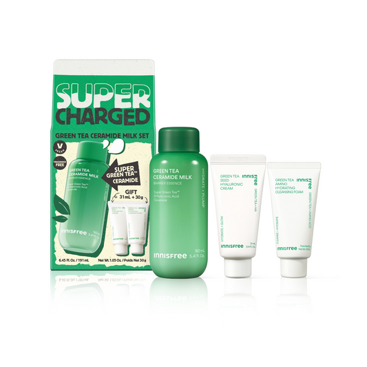 綠茶神經醯胺保濕牛奶水160ml 套裝(價值$309)