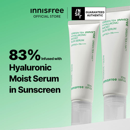 綠茶透明質酸水潤防曬精華SPF50+ PA++++ 50ml