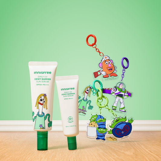 Toy Story限量版 綠茶透明質酸水潤防曬精華SPF50+ PA++++ 套裝(價值$203)
