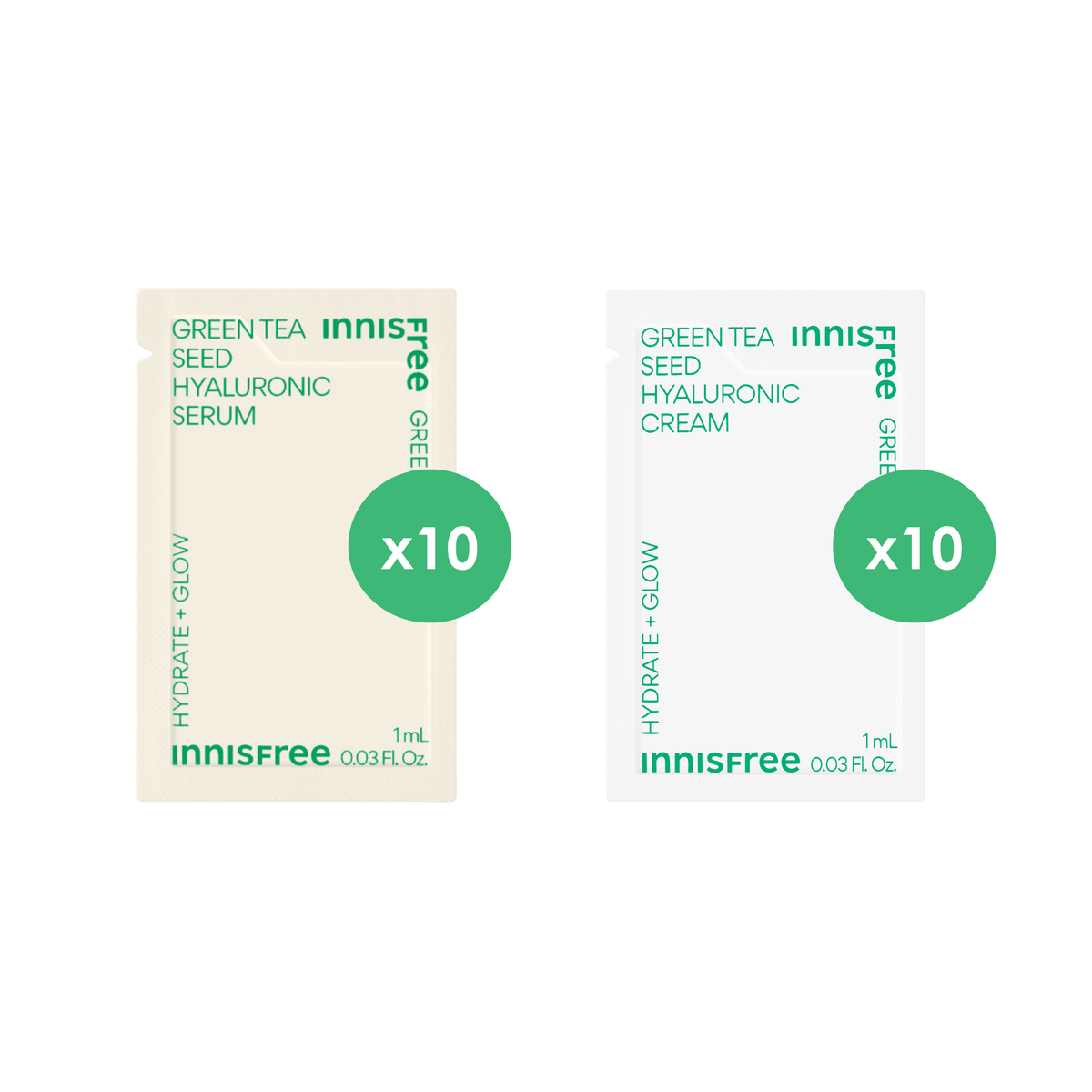 [贈品] 綠茶籽保濕精華及面霜體驗裝(價值$108)