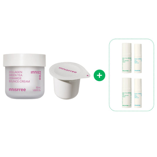 Collagen Green Tea Ceramide Bounce Cream Limited Set with Refill