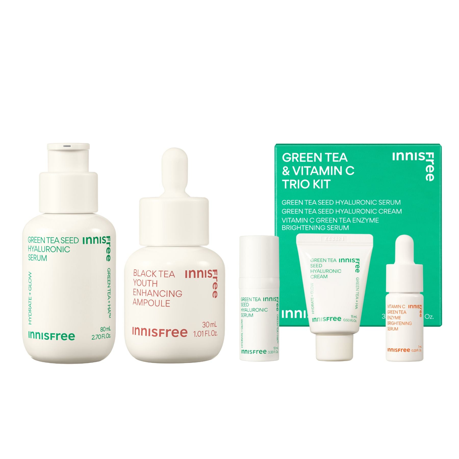 Green Tea Seed Hyaluronic Serum and  Set (Value$723)